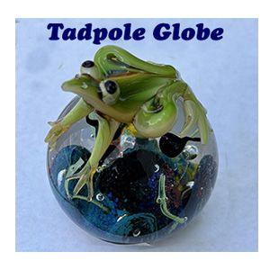 tadpole glass globe
